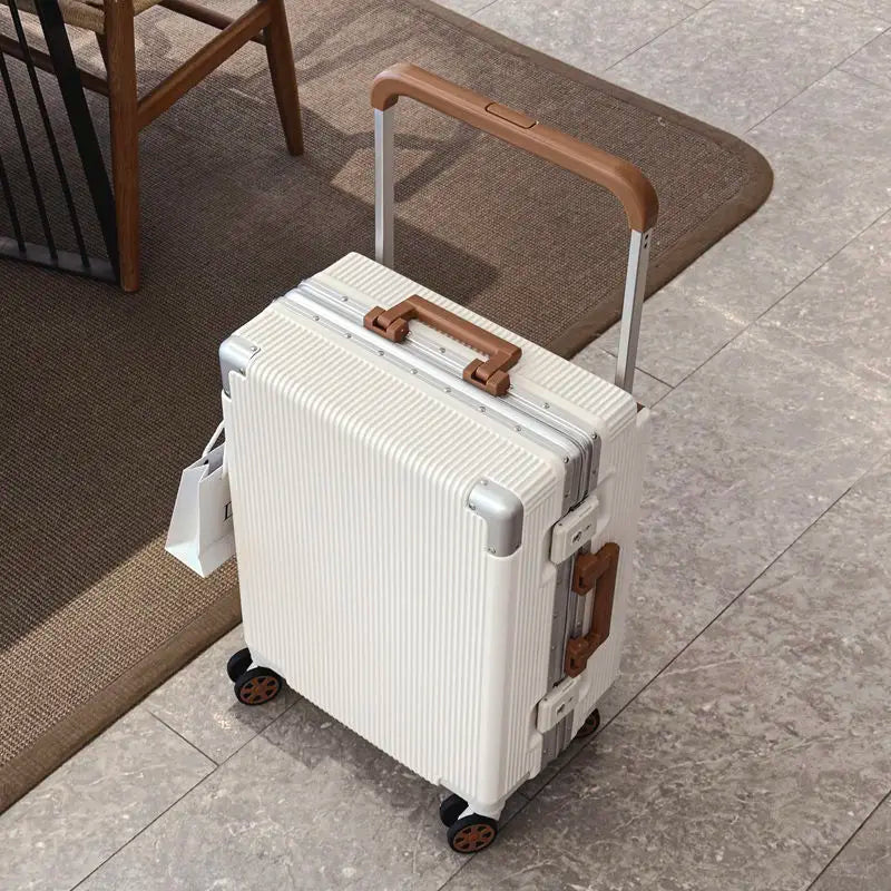 2025 New Wide Trolley Case Luggage Large Capacity 20/24/26 inch Plus Aluminium Frame ABS+PC Luggage Cabin Boarding Suitcase