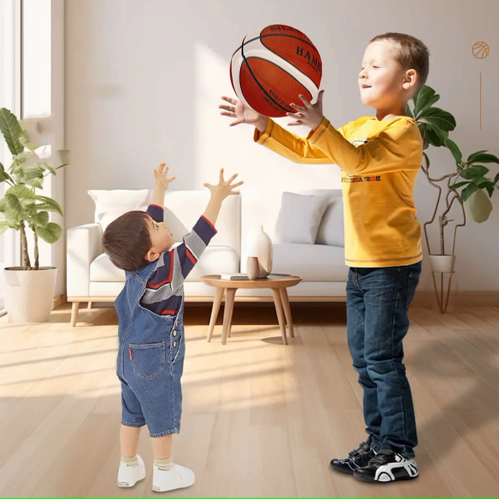 Indoor Silent Basketball Cloth Cover Size7#/6#/5# Soft High Elastic Foam Mute Ball No Noise Sports Ball Adults &Child Sport Game