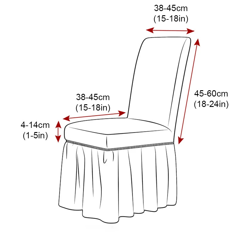 High Quality Seersucker Chair Cover For Dining Room Banquet Chair Slipcover Stretch Chair Skirt Elastic Wedding Chair Decoration