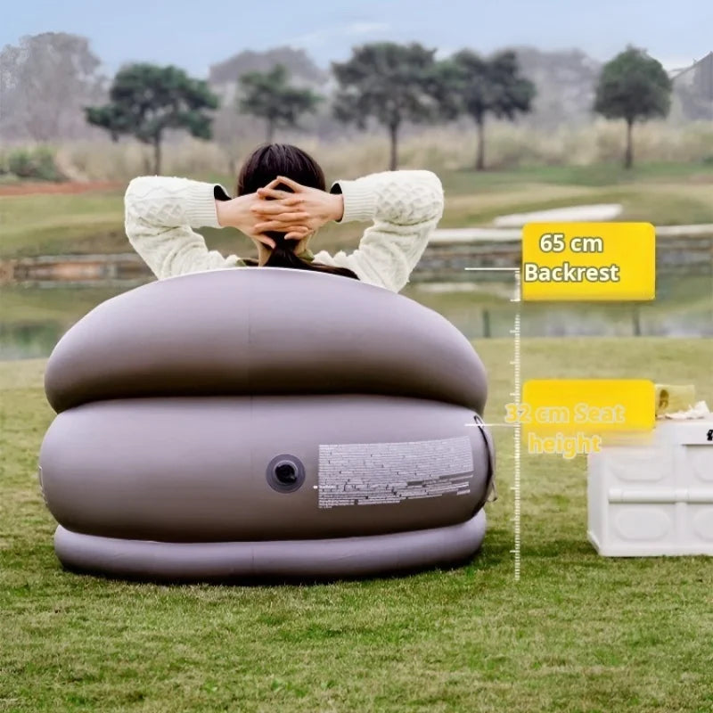 Home Light Luxury Lazy Sofa Comfortable Inflatable Single Flocking Lazy Sofa Set Portable Foldable Recliner Outdoor Sofa Air Bed