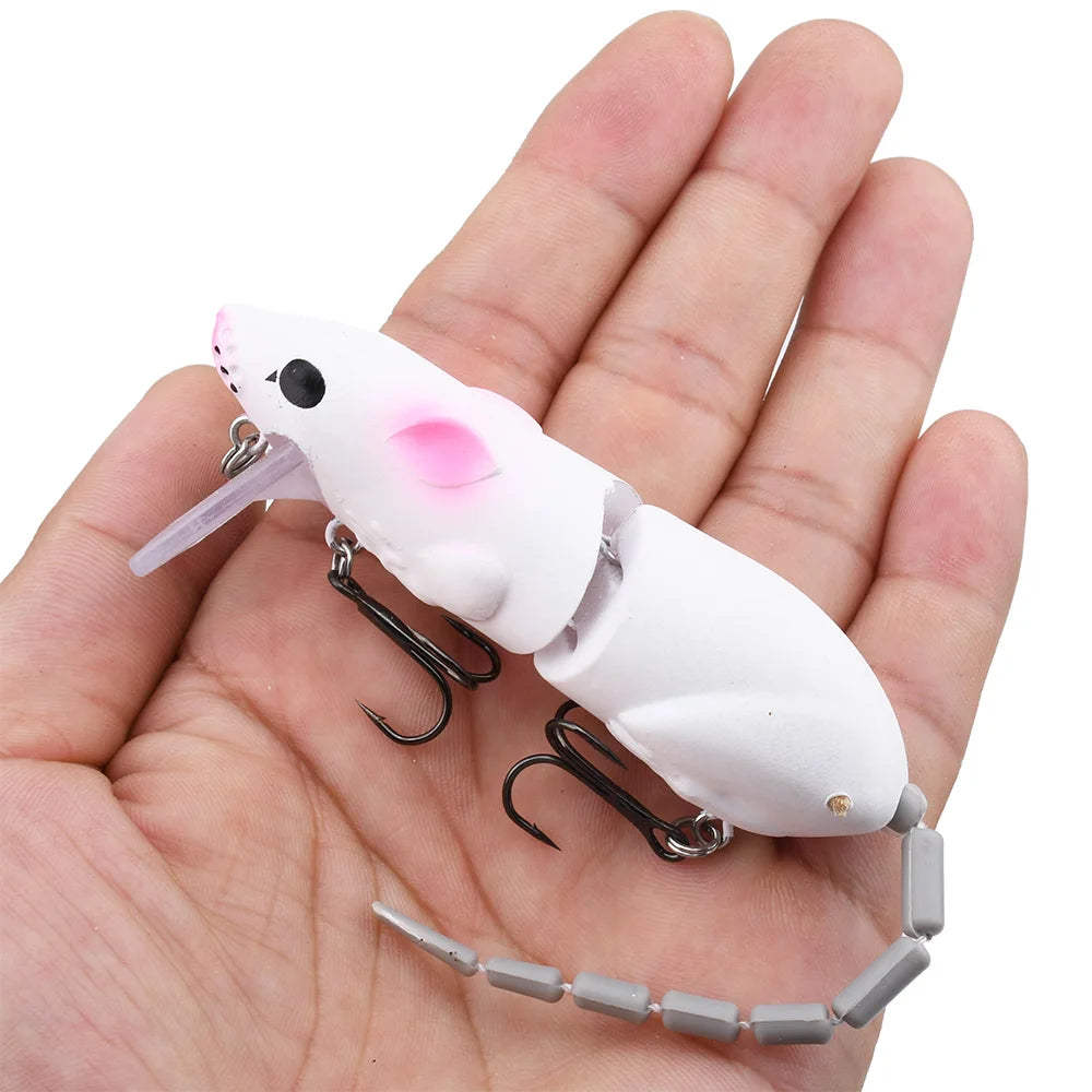 15.5CM Mouse Lure Artificial Plastic Mouse Fishing Lure Swimbait Rat Pike Bass Minnow Floatingbaits Fishing Tackle Accessories
