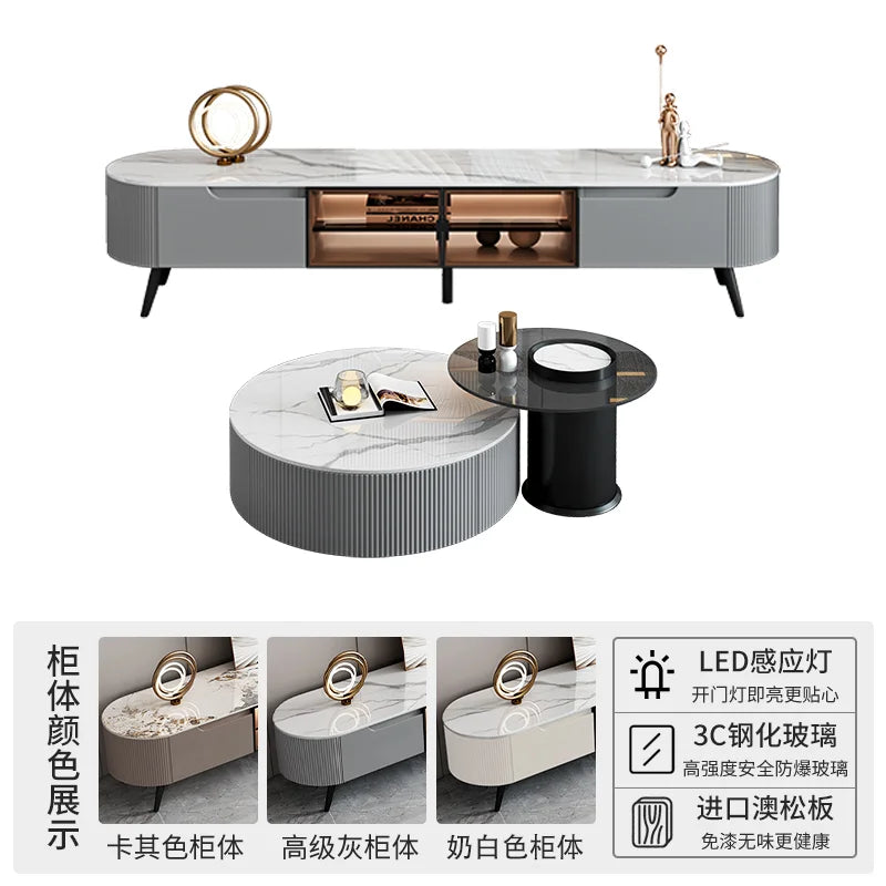 Living Room Coffee Table Modern Designer Storage Luxury Side Table Unique Minimalist Service Mesa Auxiliar Home Furniture