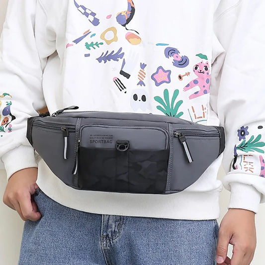 Men's Outdoor Multi-Pocket Waist Bag Tactical Climbing Hiking Chest Bag Outdoor Sports Hunting Camping Cycling RIde Shoulder Bag