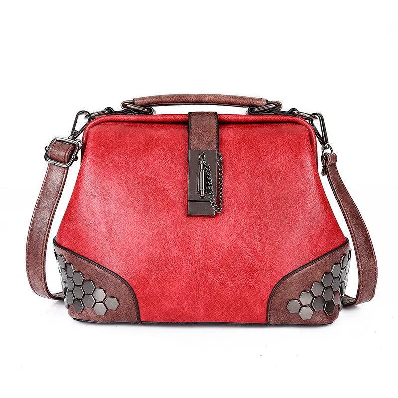 Women's Shoulder Bag Women's Handbag Fashion Purse Vintage Leather Bag Large Capacity Handbag Inclined Shoulder Bag Mom's Bag