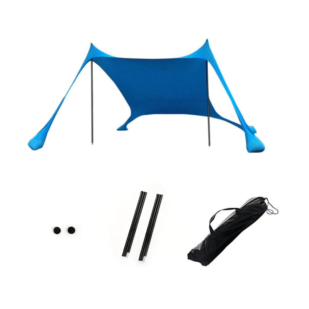 Beach tent Outdoor Beach Tent Sun Shelter Camping Shades Tents Windproof One-piece Beach Canopy Tents  Portable Family Tent
