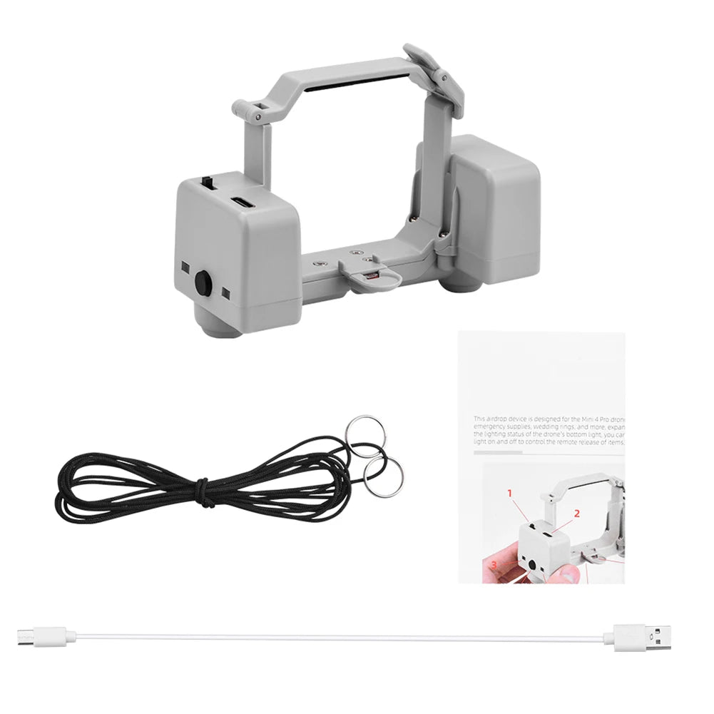 Air Drop Servo Fishing Wedding Drone Air Drop Device Drone Air Drop Thrower System for DJI Mini 4 Pro Drone Accessories
