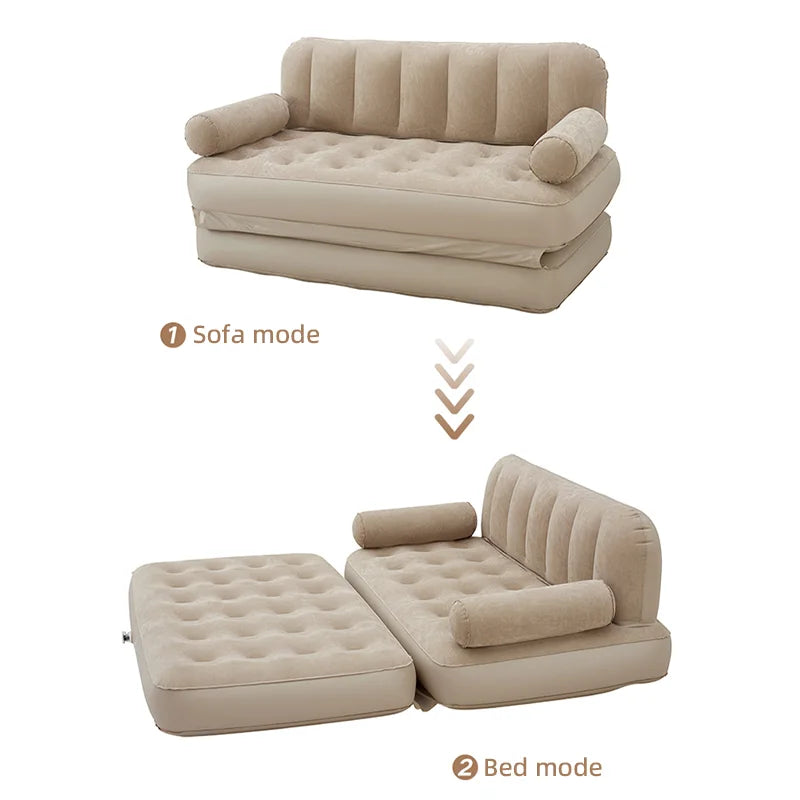 Uncle Snail Outdoor Automatic Inflatable Sofa Floor Lay Portable Folding Camping Tent Household Lazy Inflatable Mattress