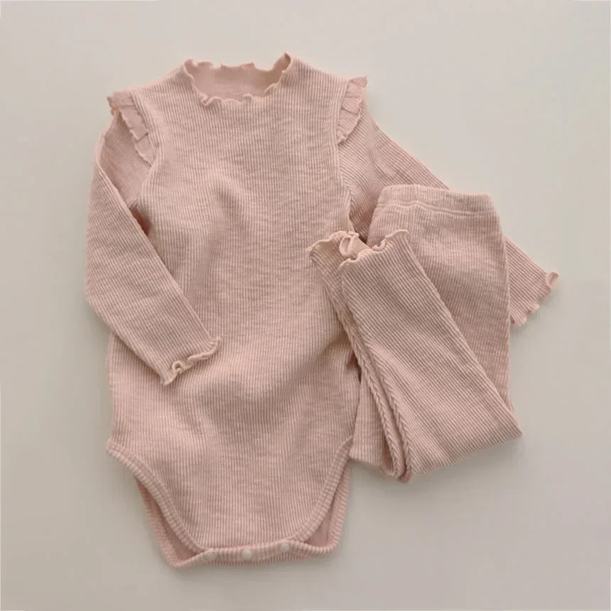 Baby Girl Clothing Sets Spring Newborn Girl Clothes Bodysuit + Pants Kids Clothes Baby Girl Outfit Infant Clothing For 0-2Y