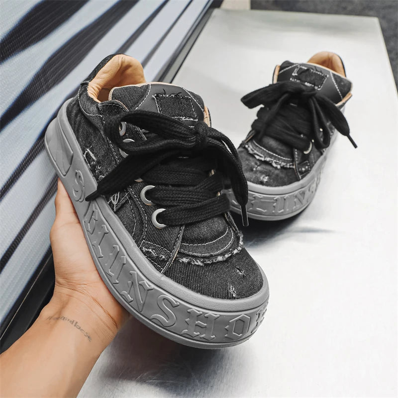 Men's Casual Shoes Spring 2025 New Fashion Man Sneakers Anti Slip Wear-resistant Footwear Men Outdoor Lace Up Breathable Outsole