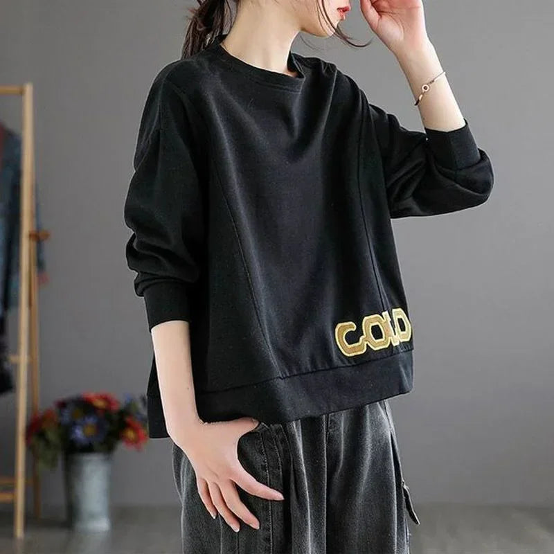 Women's Clothing Tops Autumn Long Sleeve Loose Casual