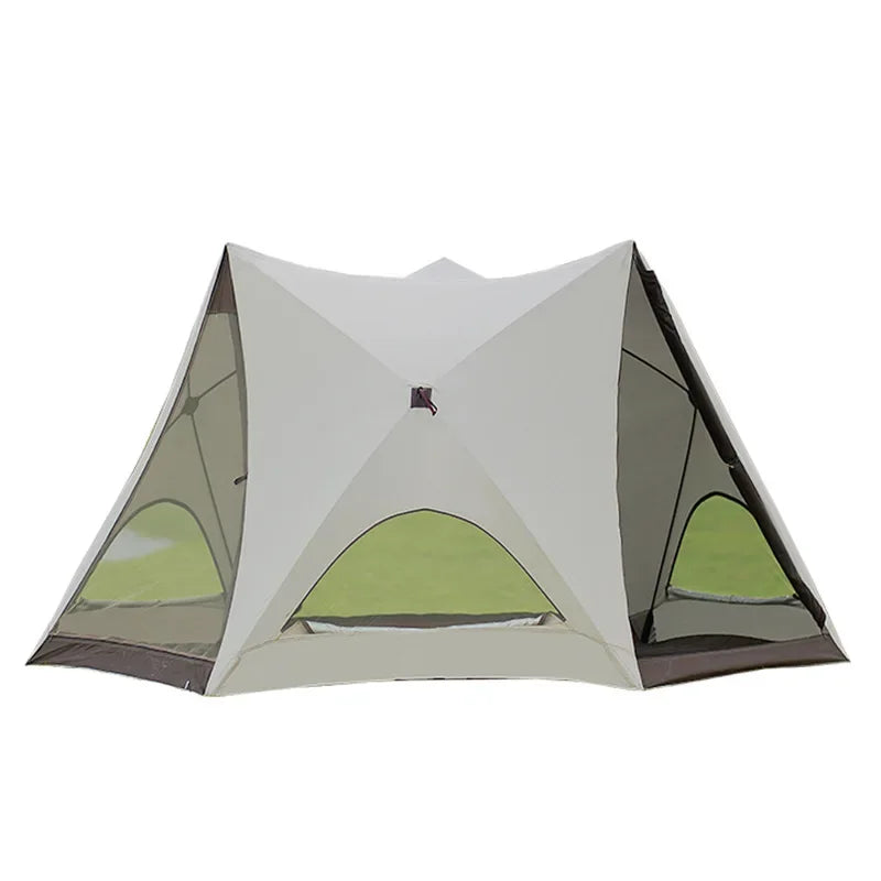Seaside Beach Park Quick Open Tent Outdoor Portable Folding Camping Tent Equipment Full Set of Sunshade and Rainproof