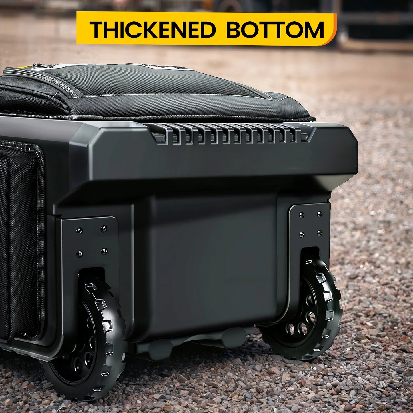 Rolling Tool Bag, Tool Bag with Wheels, Portable Storage Organizer Rolling Tool Tote, for Electrician, Construction, Men, Women
