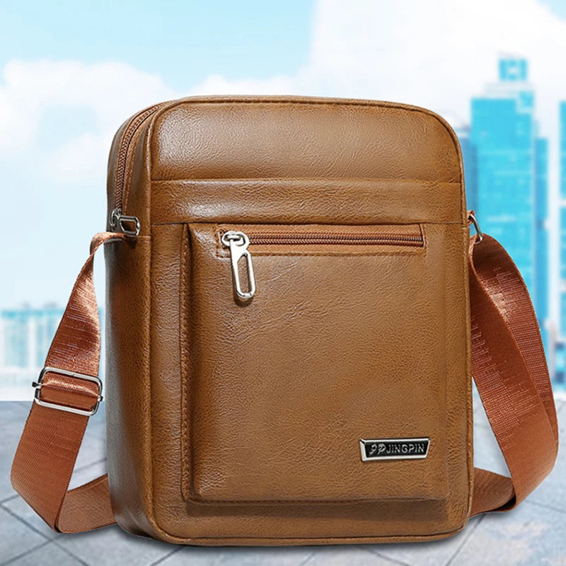 Men's Crossbody Bag Vintage Fashion Casual Business Large Capacity Handbag Practical And Durable Male's Shoulder Bags