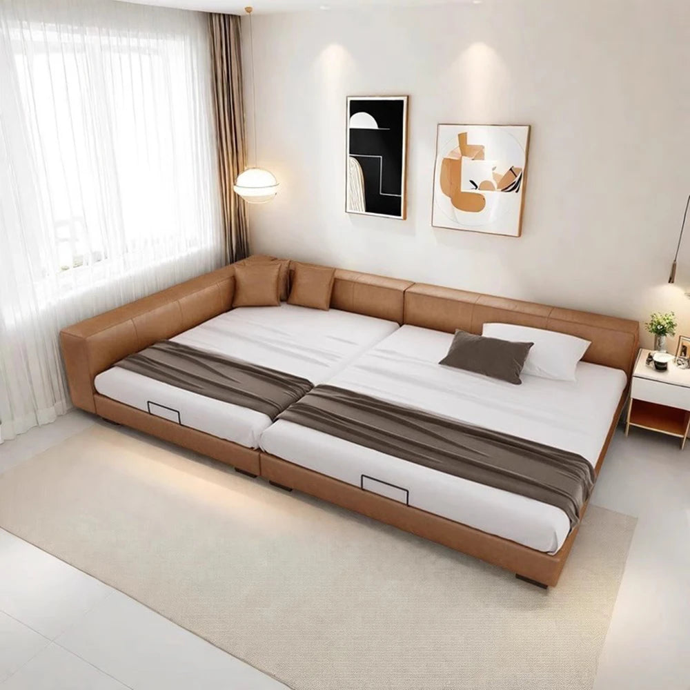 Queen Size Unique Beds Frames Headboard Aesthetic 180x200 Two Persons Beds Child Single Bedroom Cama Matrimonio Furnitures