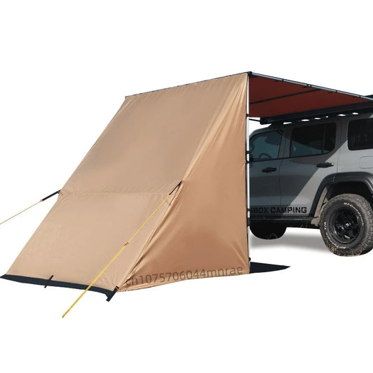 Outdoor Car Side Tent, Expanded Shelter with Windows, Arranged Bag Projection Canopy Side Tent, Outdoor Camping Equipment