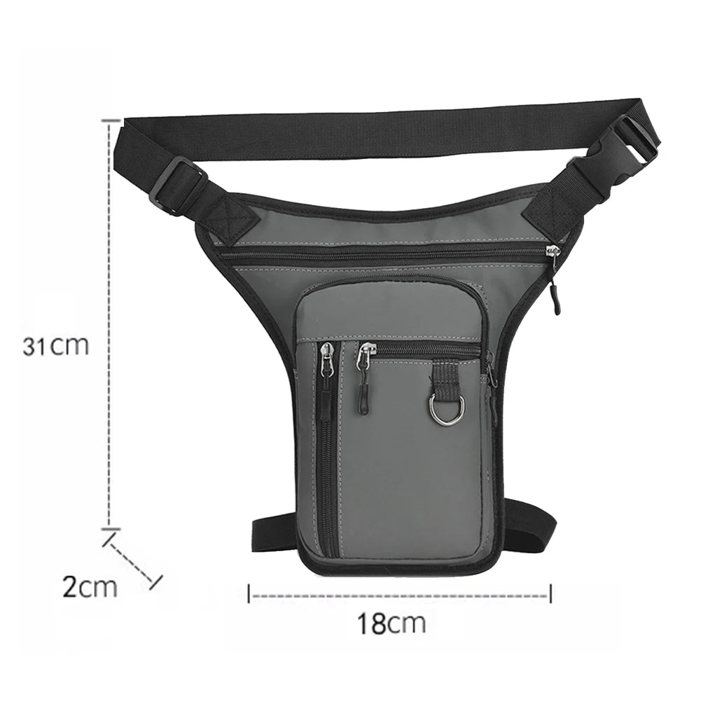 Men Drop Leg Bag Waist Bag Waterproof Men Fanny Pack Phone Purse Motorcycle Riding Shoulder CrossBody Thigh Hip Belt Waist Bags