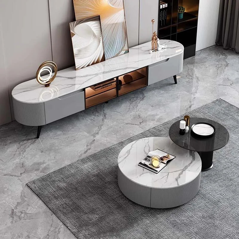 Living Room Coffee Table Modern Designer Storage Luxury Side Table Unique Minimalist Service Mesa Auxiliar Home Furniture