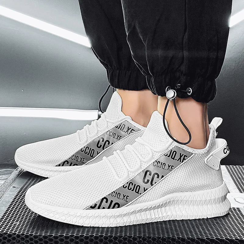 2025 Men's Shoes Breathable Non-slip Fashion Sports Shoes Casual Outdoor Walking Flat Comfortable Men Plus Size New 39-46