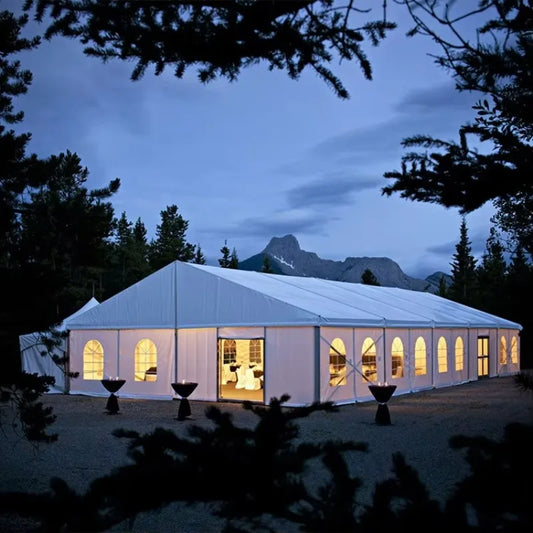Outdoor Large Wedding Tent with Aluminium Frame PVC Canopy for Party Events Trade Shows Hotel Use
