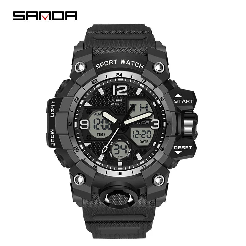 Men's Watches Top Brand Luxury 5ATM Waterproof Sport Military Wristwatch Quartz Watch for Men Clock Relogio Masculino 6024