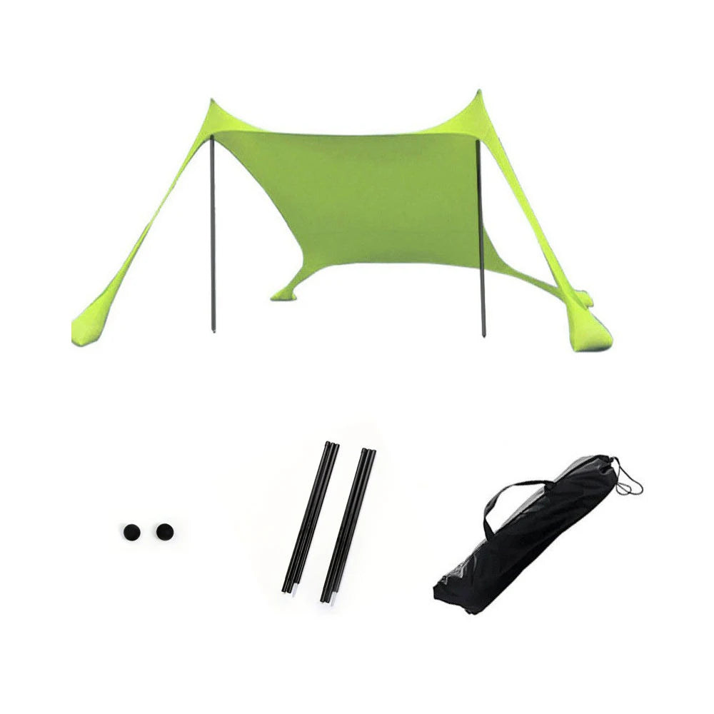 Beach tent Outdoor Beach Tent Sun Shelter Camping Shades Tents Windproof One-piece Beach Canopy Tents  Portable Family Tent