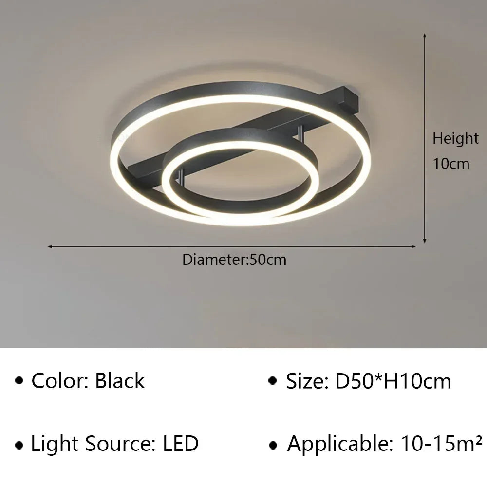 Nordic Modern Designer Minimalist Whole House Ceiling Light Living Room Bedroom Dining Home Decor Dimmable LED Lighting Fixtures