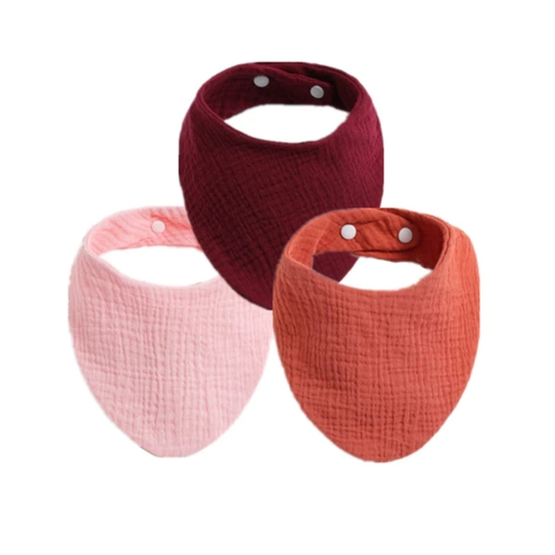 3PCS/5PCS Muslin Bibs Baby Face Towel Wash Cloth Drooling Bibs Toddlers Neck Scarf Baby Stuff Dropshipping