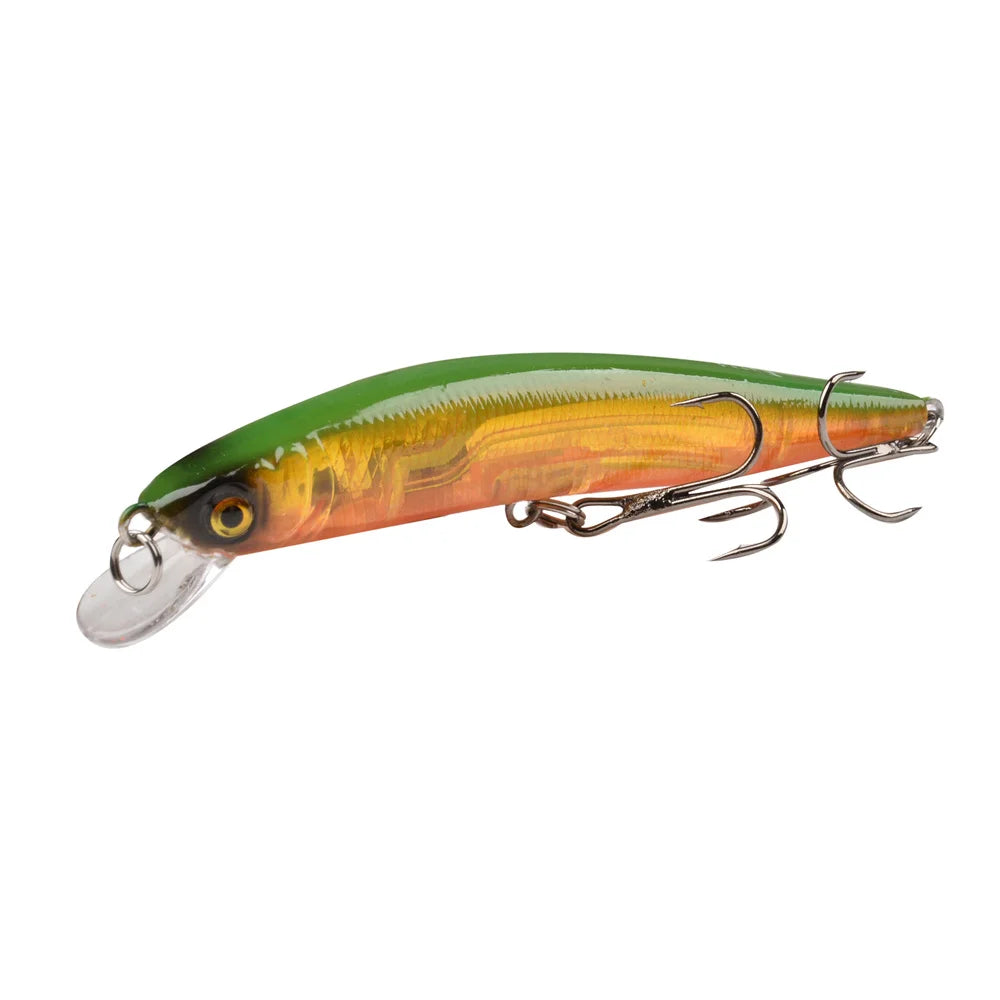 Floating Minnow Fishing Lure 10cm 9.5g 3D Eyes Crankbait Wobblers Artificial Plastic Hard Bait Bass Pike Jerkbait Fishing Tackle
