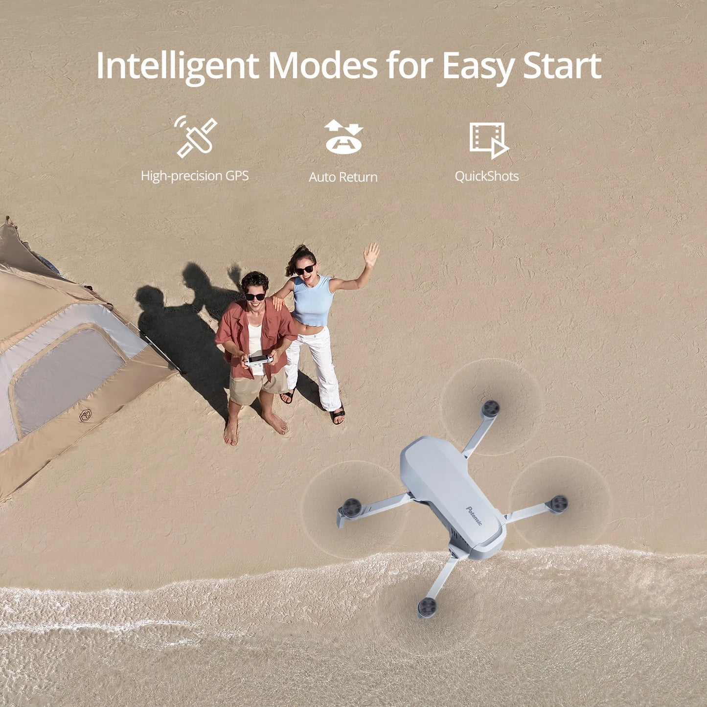Potensic 3-Axis Gimbal 4K GPS Drones Under 249g Max 6-KM for Adults and Beginners ATOM