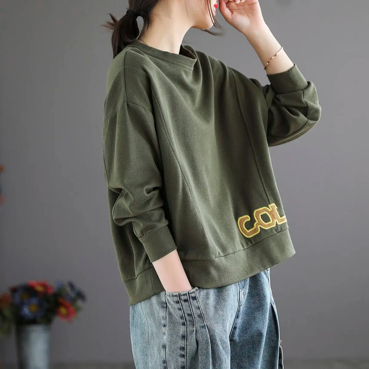 Women's Clothing Tops Autumn Long Sleeve Loose Casual