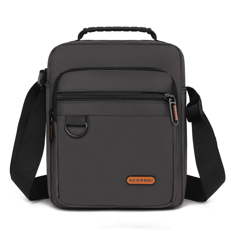 Men's Shoulder Bag Business Leisure Large Capacity Portable Handbag Multi Layer Waterproof Summer Male's Crossbody Bags
