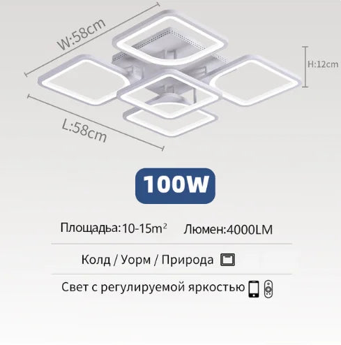 New LED Ceiling Lamp Home for Living Room Bedroom Dining Room Lighting Fixtures Modern Indoors Decorative Lamps