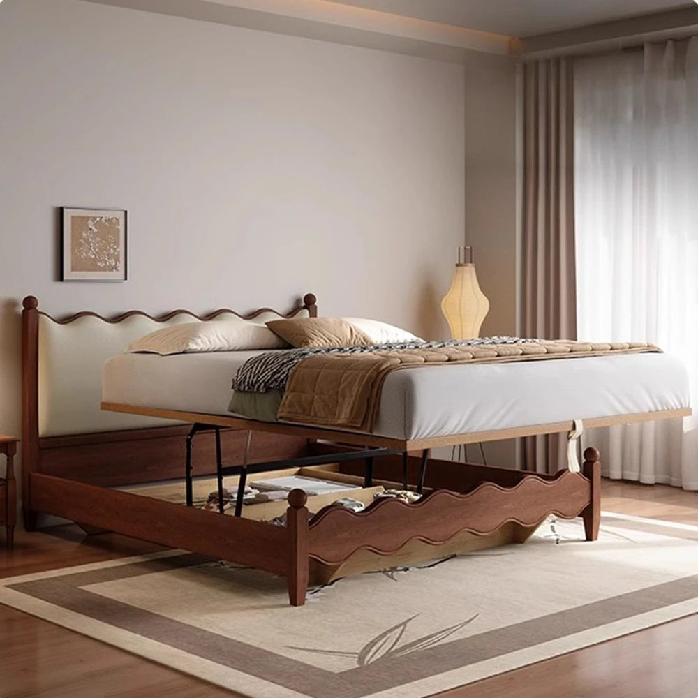 Queen Size Bed Frames Aesthetic Lounge Luxury Unique Beds Storage Nightstands Cama De Lujo Para Dormitorio Home Decoration