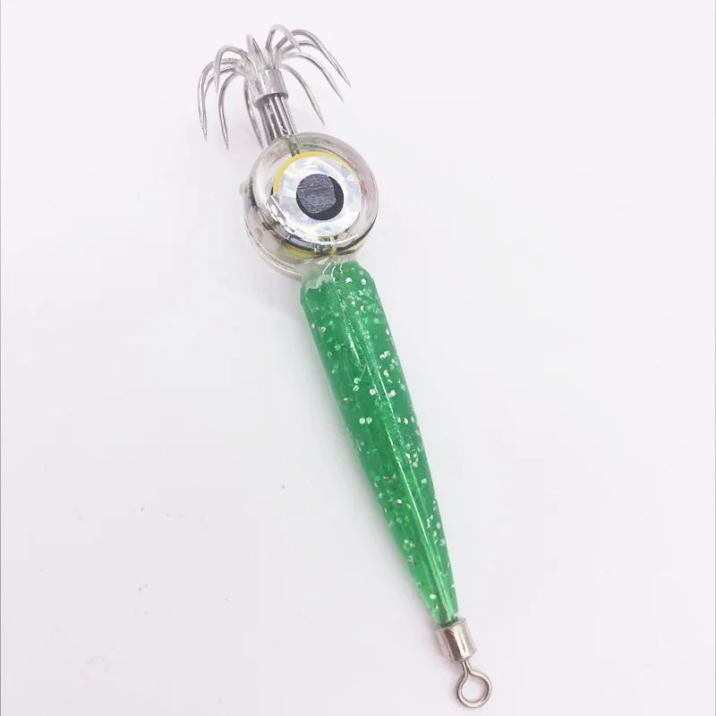 Fishing Lures 5g Squid Hook with LED Light Squid Jig Lure Luminous Webfoot Octopus Egi Artificial Bait Cuttlefish Sea Tackle