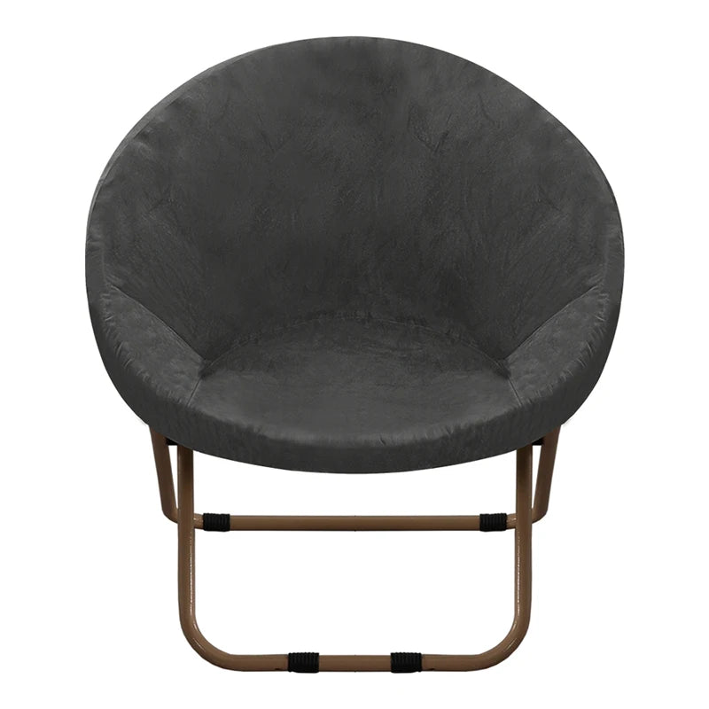 Round Saucer Chair Cover Elastic Velvet Chair Cover Moon Sauce Chair Protector Covers Seat Slipcovers Camping Chair Covers