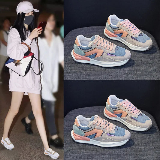 Women's Sports Shoes Casual Shoes Fashionable Women's Soft Flat Shoes Breathable and Shock-absorbing Lightweight Easy To Run