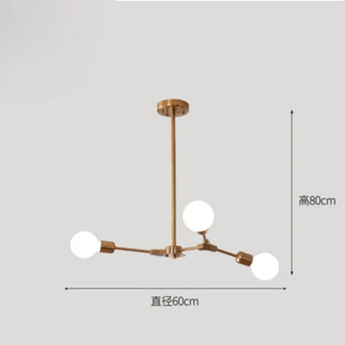 Modern Home LED Chandelier Living Room Decoration  Bedroom  Restaurant Light Study  Molecular Formula Chandelier Lighting