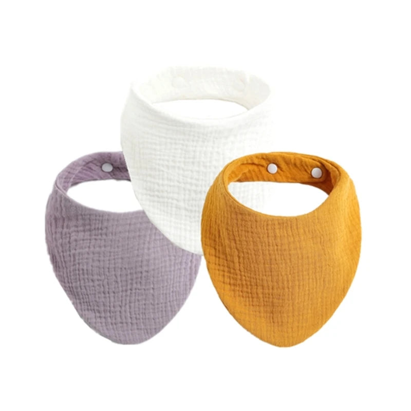 3PCS/5PCS Muslin Bibs Baby Face Towel Wash Cloth Drooling Bibs Toddlers Neck Scarf Baby Stuff Dropshipping