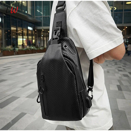 Men's Waterproof Shoulder Bag Simple Business Travel Fashion Bag Fashion Leisure Sports Backpack Outdoor Hiking Bag