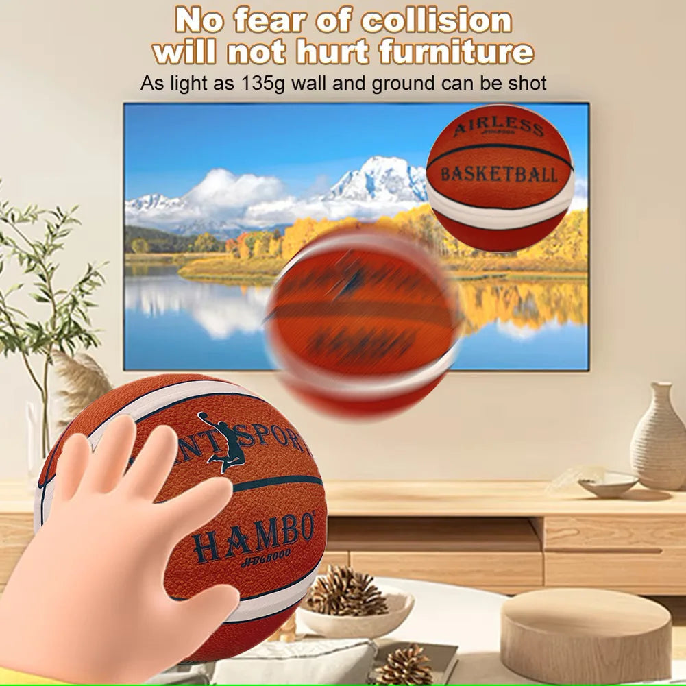 Indoor Silent Basketball Cloth Cover Size7#/6#/5# Soft High Elastic Foam Mute Ball No Noise Sports Ball Adults &Child Sport Game