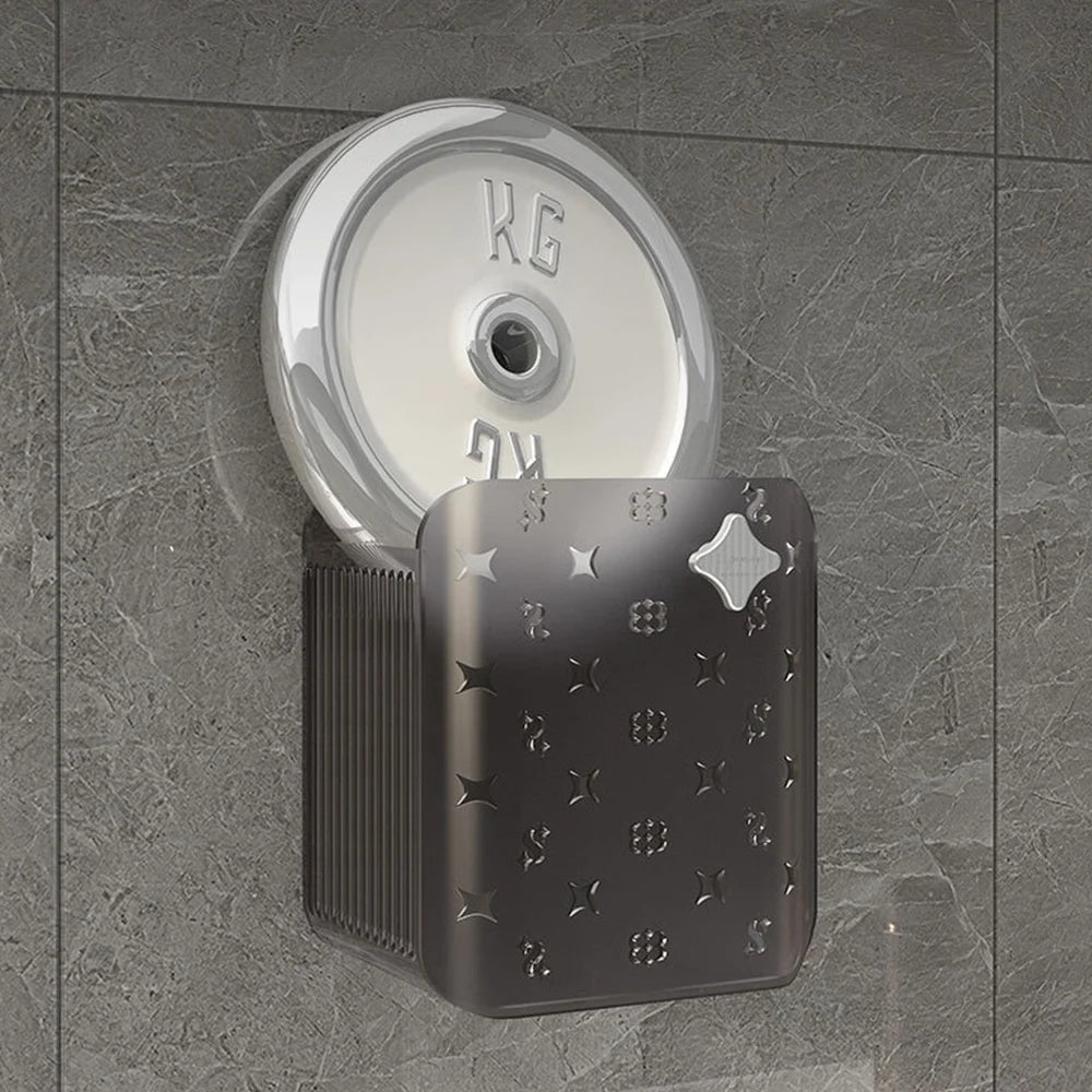 Multifunctional Wall Mounted Storage Box Bathroom Cosmetic Organiser Shelf Washstand Toiletries Organiser Bins Toothbrush Holder