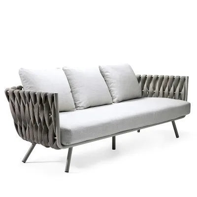 Lving Room Modern Sofa Set Furniture All Weather Outdoor Lazy Fabric Sofa Rattan Garden Sofas for Patio