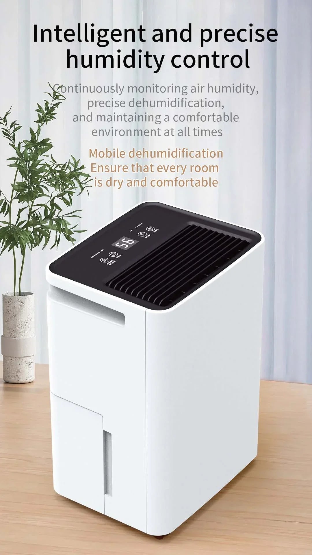 Electronic Air Dryer Desumidificador 10L Smart Household Dehumidifier Home Air Purifier Dehumidifier With Air Purifier Home
