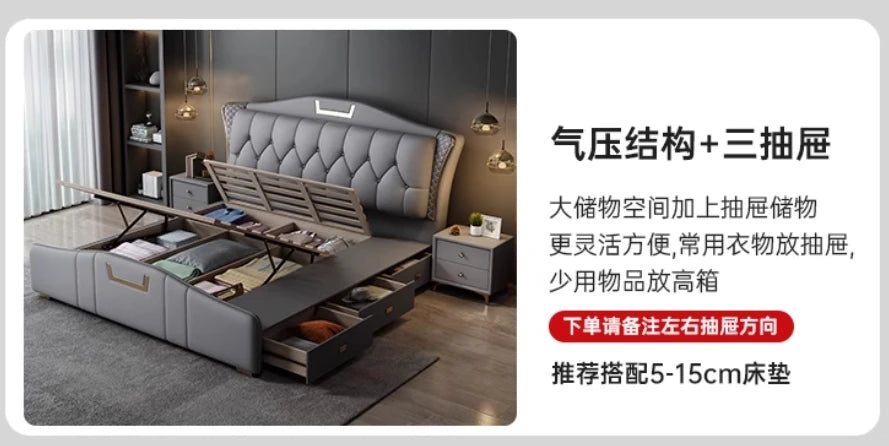 Nightstands Twin Bed Nordic Multifonction Luxury Lounge Beds Frame Sleeping Muebles Para Dormitorio Home Furniture Decoraction