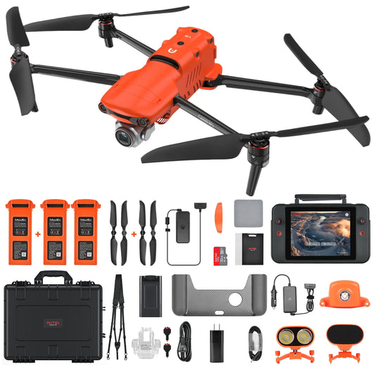 Autel Robotics EVO II Pro Enterprise V3 6K Camera Drone with Spotlight, Strobe, Speaker 42 Min Endurance Professional Drones