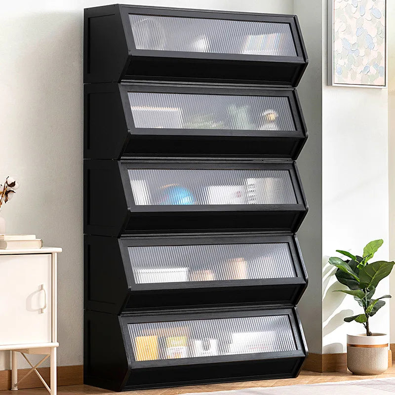 Multi functional stackable storage cabinet with lid, miscellaneous storage box, household storage box, bedside cabinet
