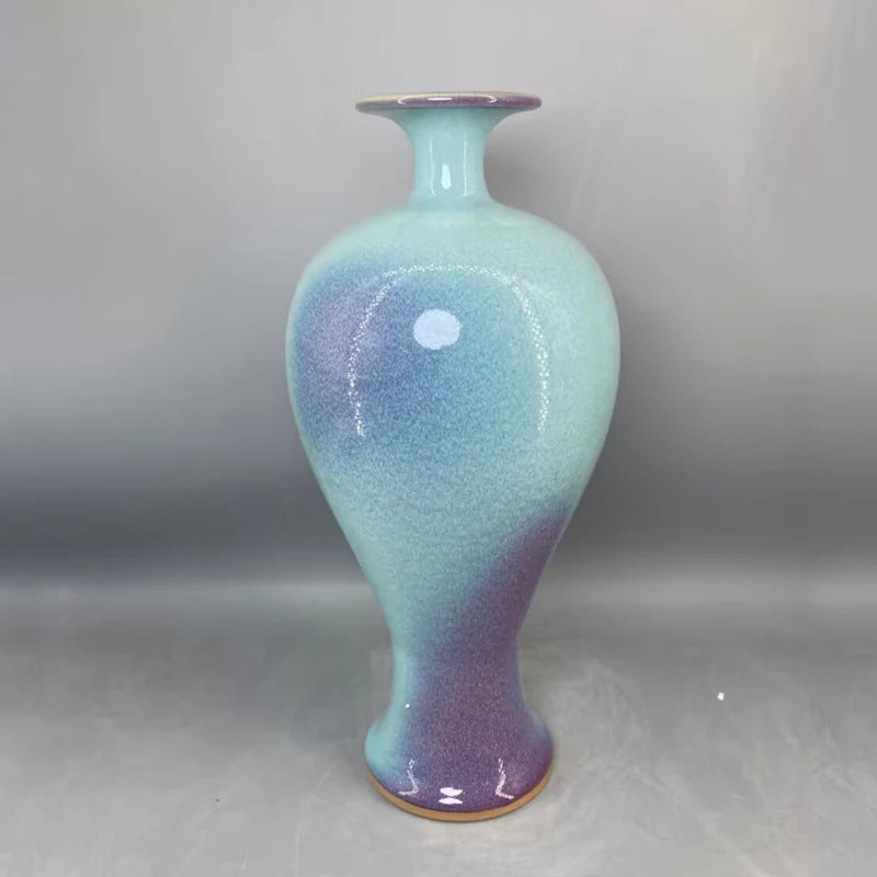 ceramic vase home decor Jun China appreciation bottle handicraft decoration interior general bottle floreros vases High 35 cm