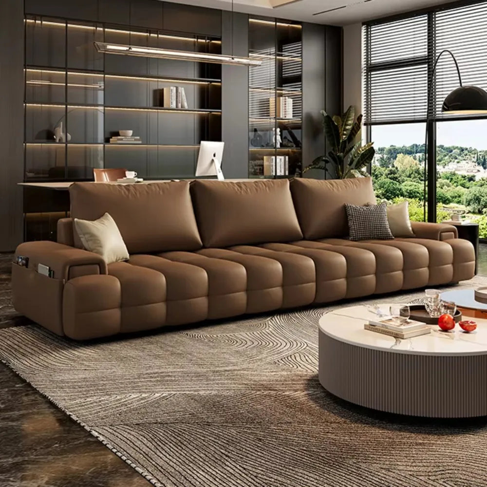 Cinema Loveseat Relaxing Sofa Full Wooden Designer Individual Small Sofa Luxury Office Lazy Large Hoekbank Relaxing Sofa
