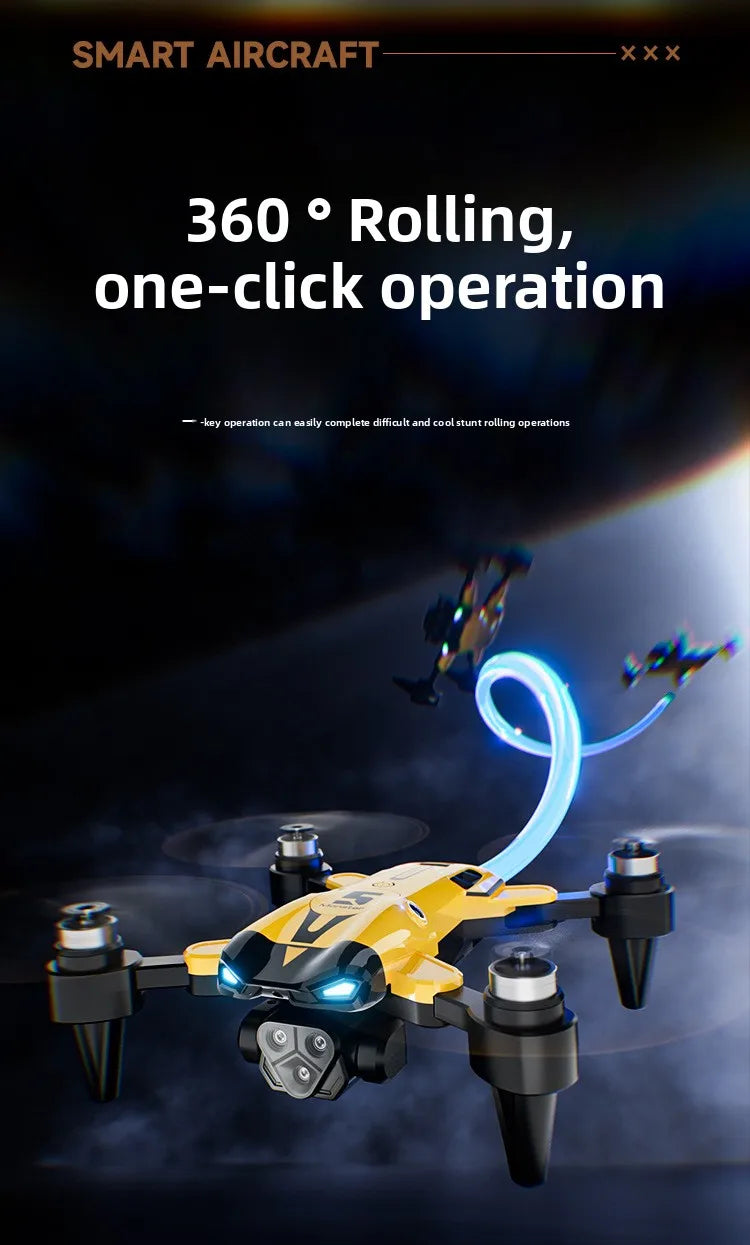 M5 triple-camera drone is a high-definition aerial photography remote control aircraft with optical flow positioning quadcopter