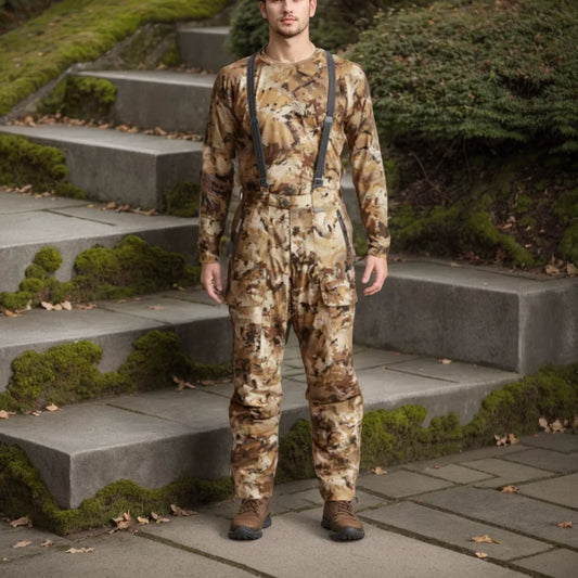Men's Boreal Aerolite bib insulated camouflage hunting suit Fishing hunting pants